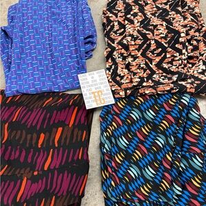 Lularoe tc leggings bundle new with tag Colorful Patterned pairs